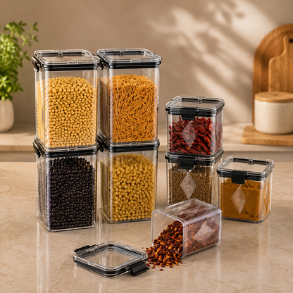 Multipurpose Square Airtight Container Jar