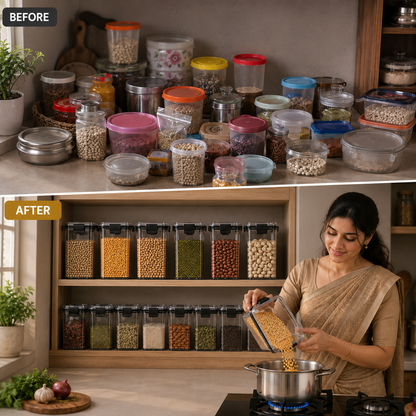Multipurpose Square Airtight Container Jar