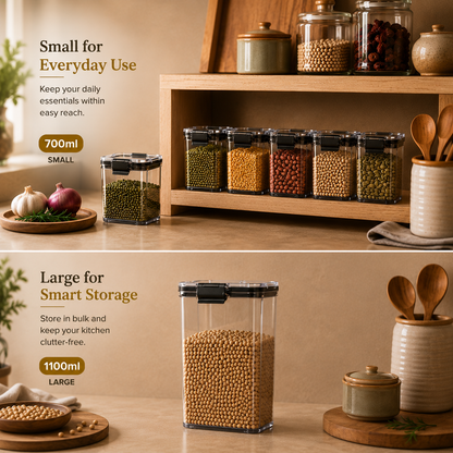 Multipurpose Square Airtight Container Jar