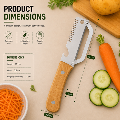 Multifunctional Peeler Knife with Bottle Opener