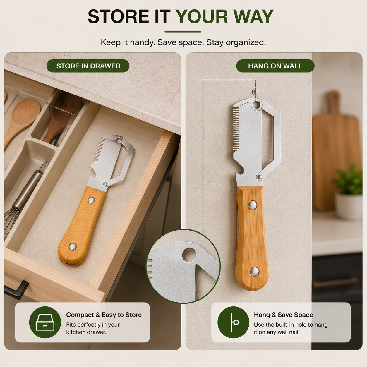 Multifunctional Peeler Knife with Bottle Opener