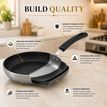 20CM Premium Non-Stick Frying Pan with Durable Metal Body
