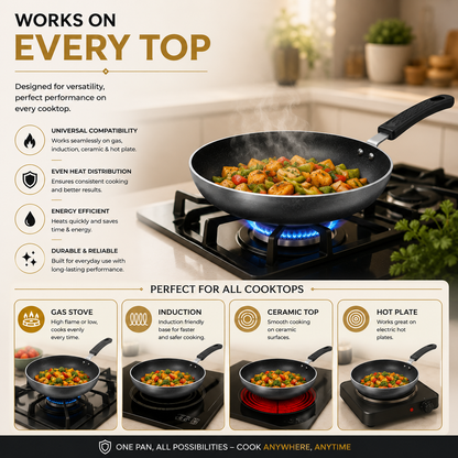 20CM Premium Non-Stick Frying Pan with Durable Metal Body