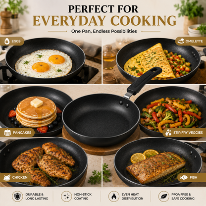 20CM Premium Non-Stick Frying Pan with Durable Metal Body