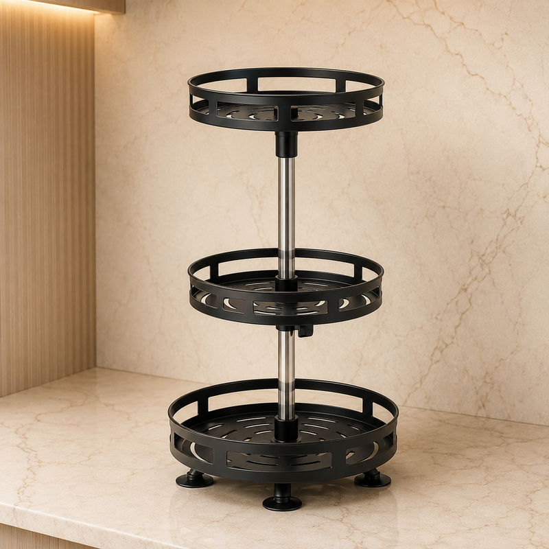 360 Degree Rotating & Adjustable Storage Rack