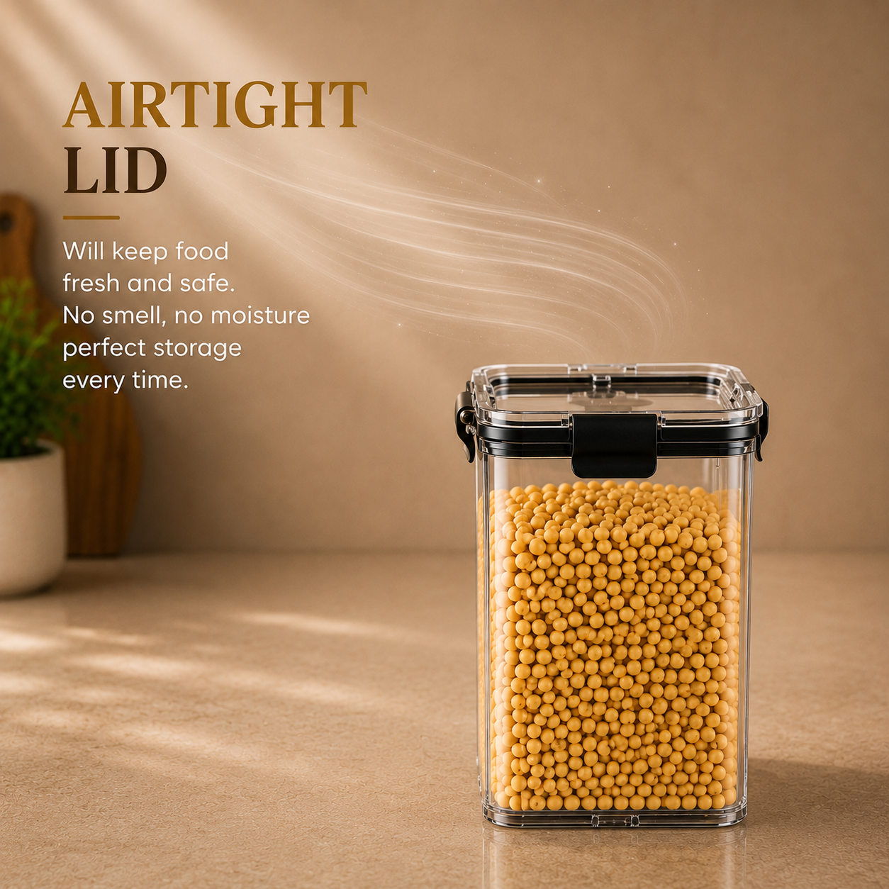 Multipurpose Square Airtight Container Jar