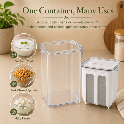 Multipurpose Dahi & Paneer Maker with Stainless Steel Mesh (1000ml)