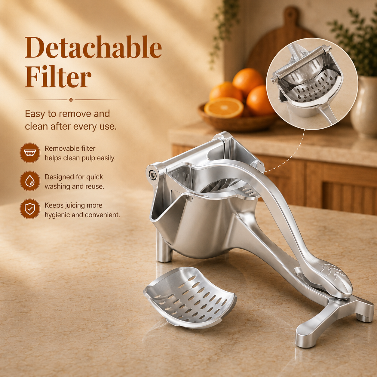 Aluminium Hand Press Fruit Juicer